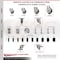 Service Caster 5 Inch 316SS Thermoplastic Rubber Swivel 1-1/8 Inch Stem Caster Set Lock Brake SCC-SS316TTLEX20S514-TPRB-118-4 - alternate 4